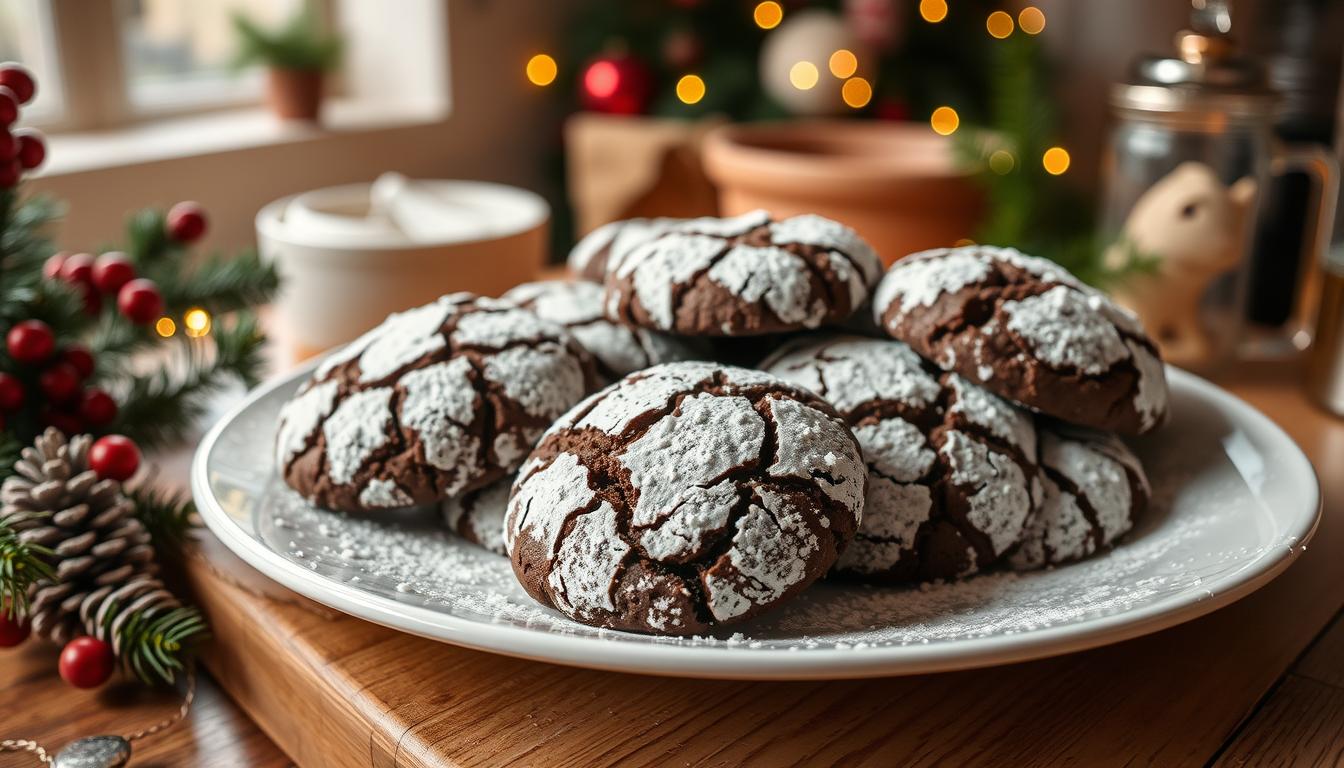 Chocolate Crinkle Cookies