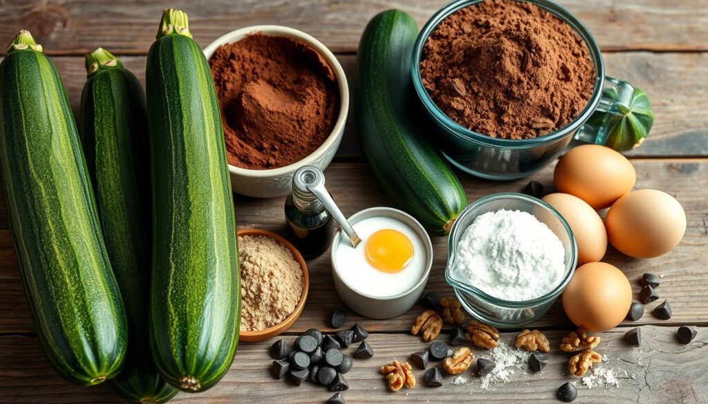 Chocolate Zucchini Cake Ingredients