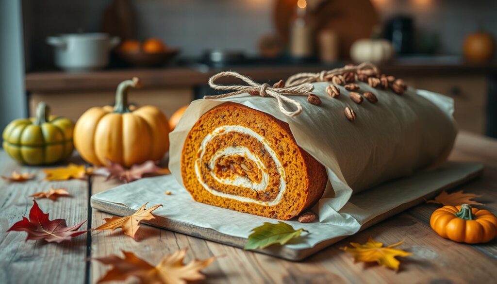 Storing pumpkin roll