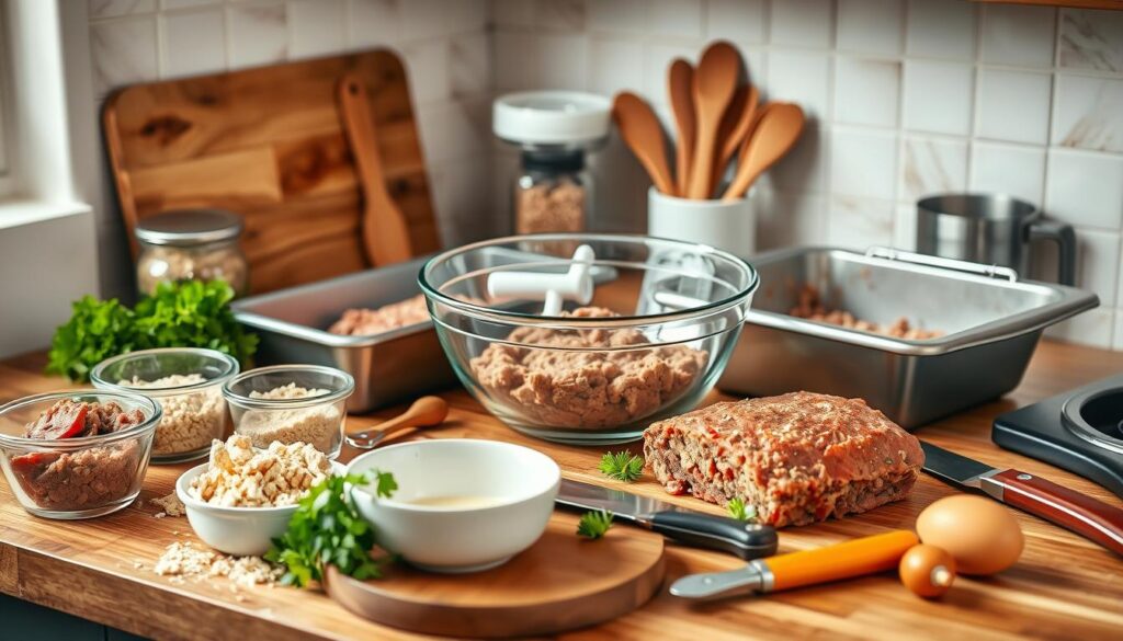 baked meatloaf tools