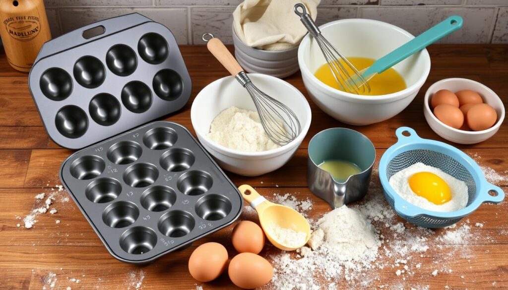 madeleine baking tools