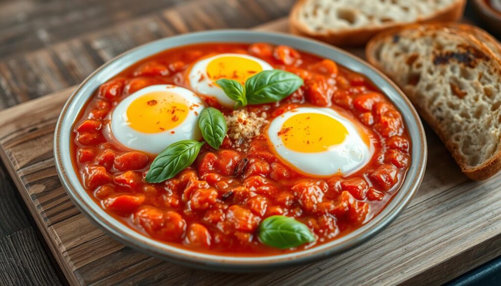 tomato sauce eggs